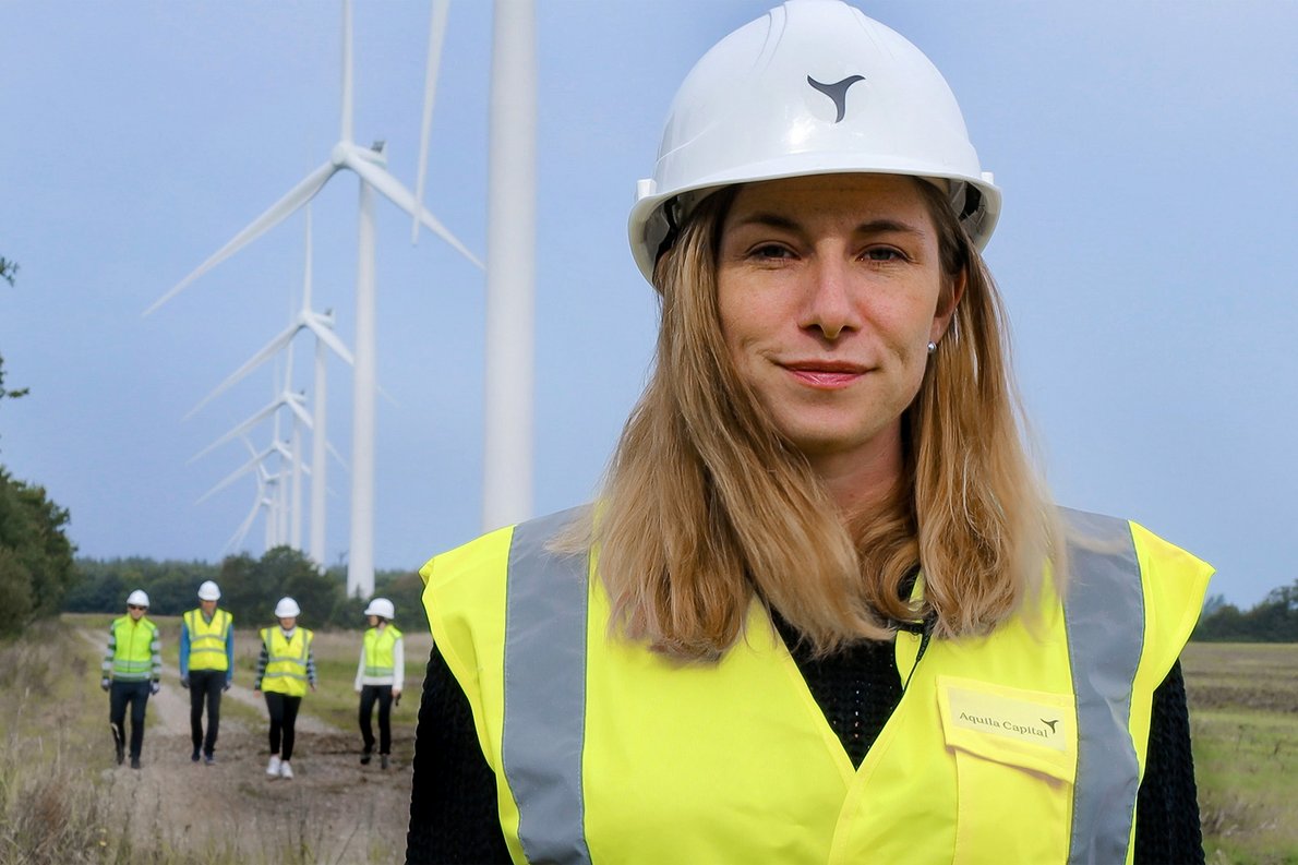 Team Member Melandie at Windpark Svindbaek